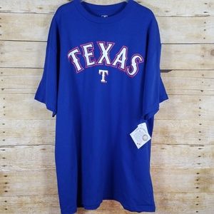 MLB Texas Rangers Blue Tshirt   Size XL